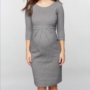 Isabella Oliver Maternity Dress Grey